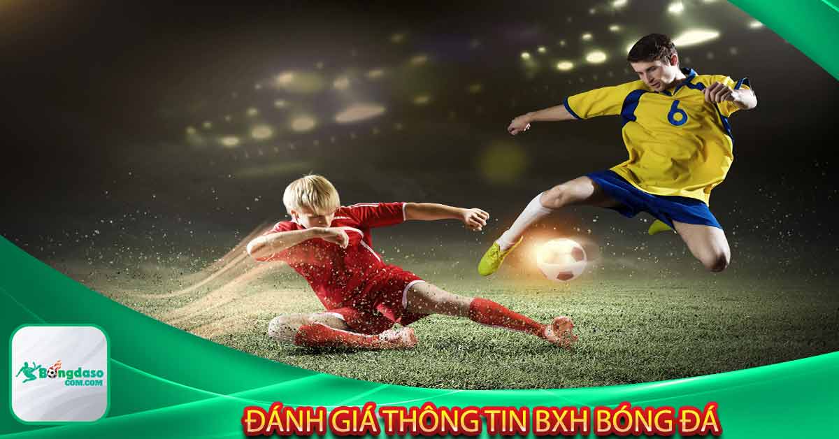 Đánh giá thông tin BXH bóng đá của trang chủ bóng đá số